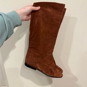 Brown leather Knee-High Boots 8